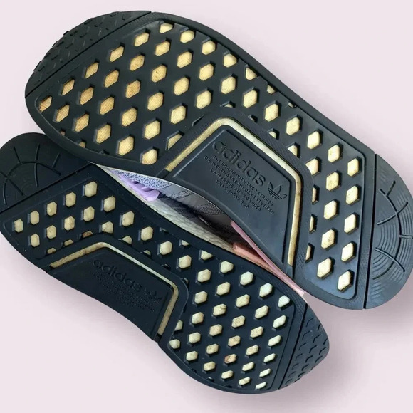 Adidas NMD R1 Boost Athletic Sneakers Running Shoes Women Size 8 Light Granite - Picture 6 of 15